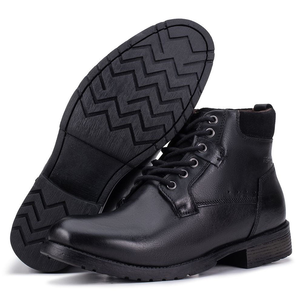 Coturno Masculino Kéffor Linha Ranger em Couro Det... - KÉFFOR Calçados