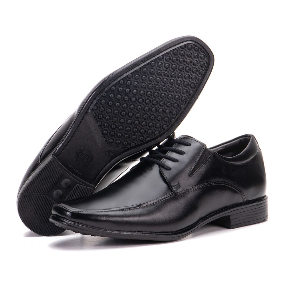Sapato Social De Couro Masculino Bino Fino Preto B... - KÉFFOR Calçados