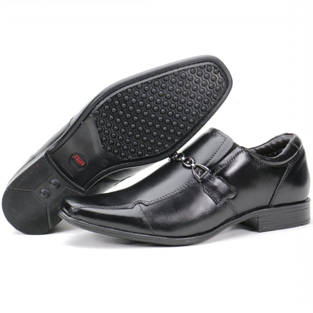 Sapato Social Masculino Em Couro Cor Preto Kéffor ... - KÉFFOR Calçados