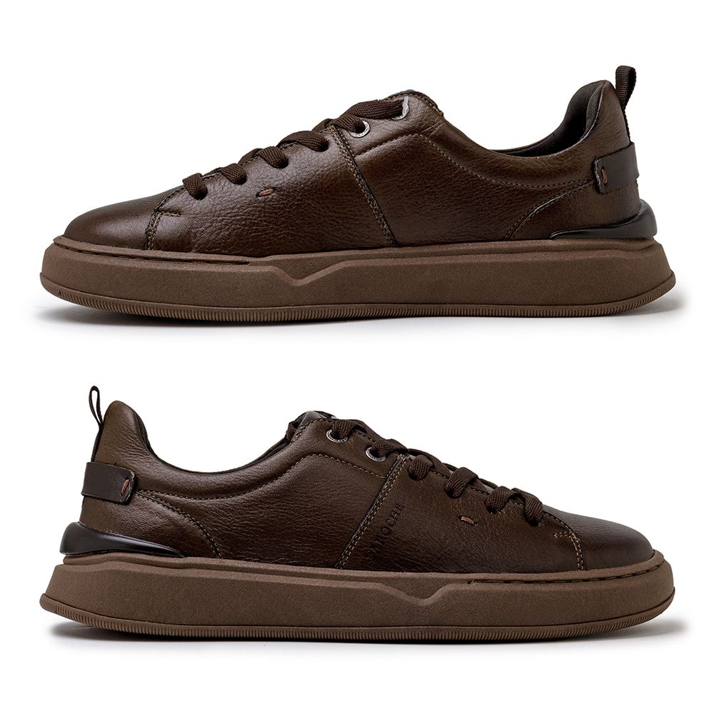 Sapatenis Casual Masculino Dublin em Couro - Chocolate | Calçados Laroche