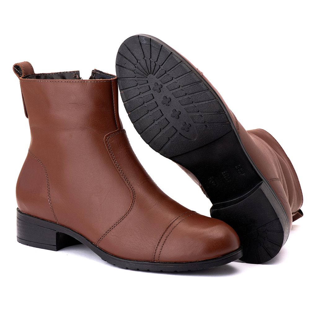 Bota Feminina Estela Quebec Pinhão