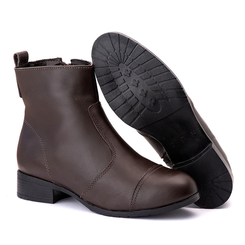 Bota Feminina Estela Quebec Café
