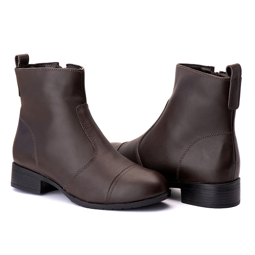 Bota Feminina Estela Quebec Café