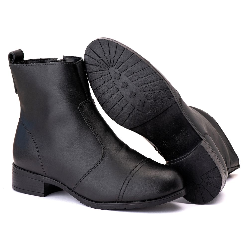 Bota Feminina Estela Quebec Black