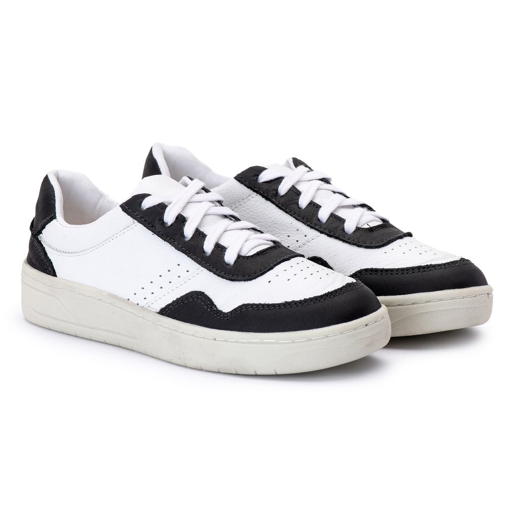 Tênis Casual Feminino Charlote Preto/Branco