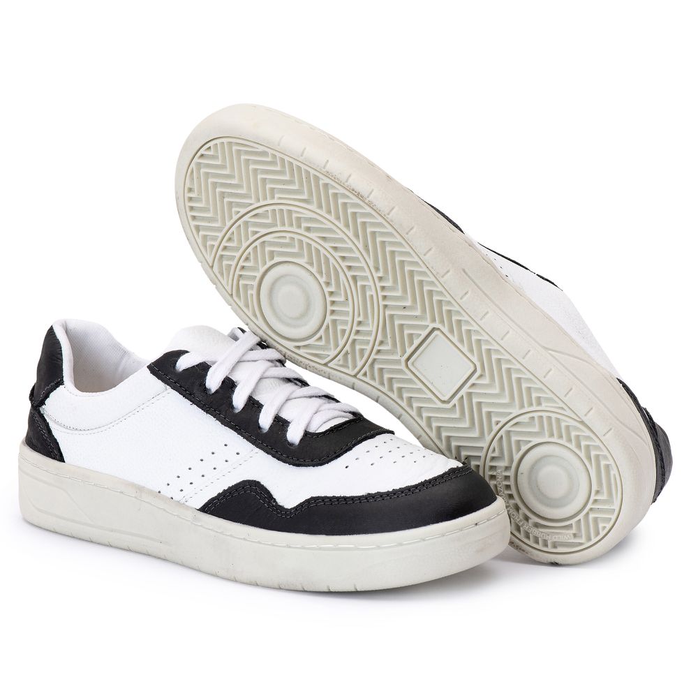Tênis Casual Feminino Charlote Preto/Branco