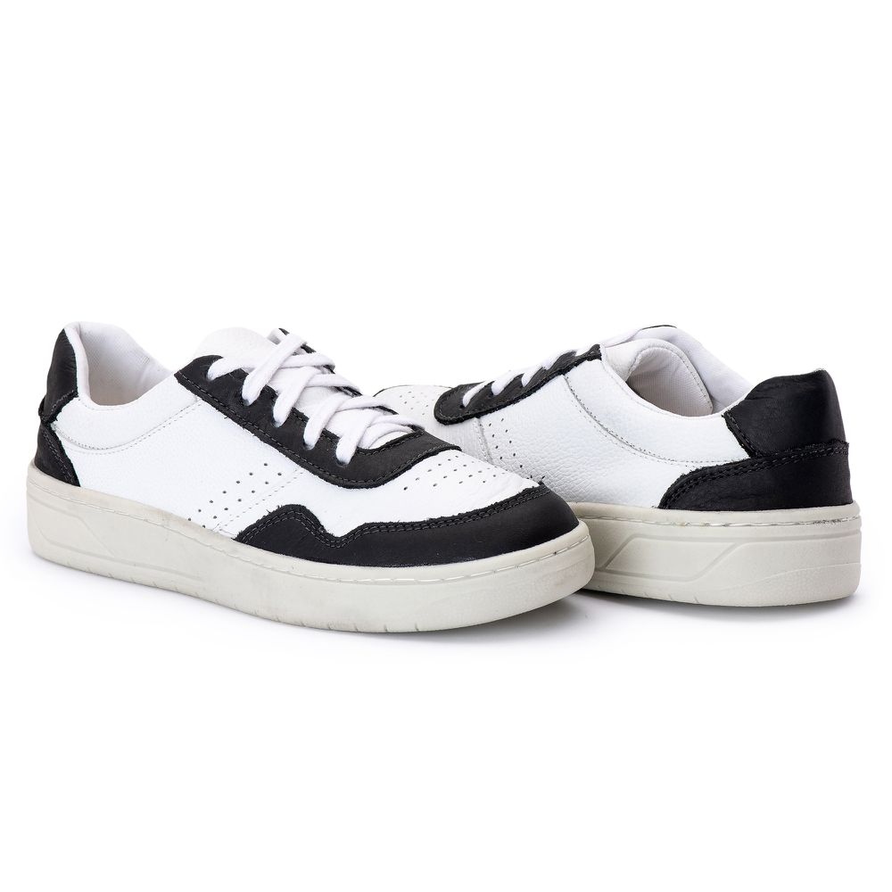 Tênis Casual Feminino Charlote Preto/Branco