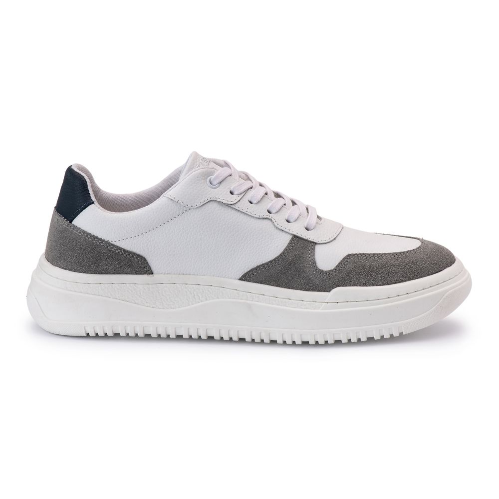 Tênis Masculino Thompson Branco/ Cinza - Quebec