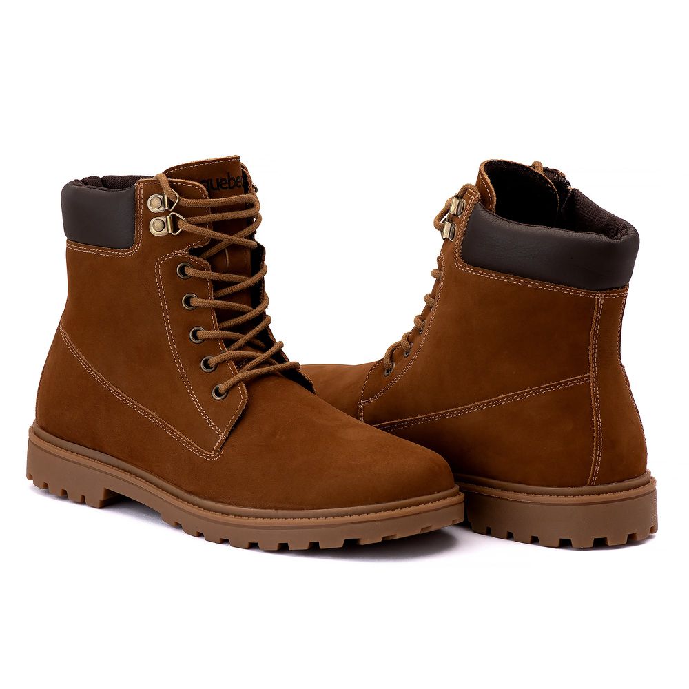 Bota Coturno Masculina Yuokon Caramelo