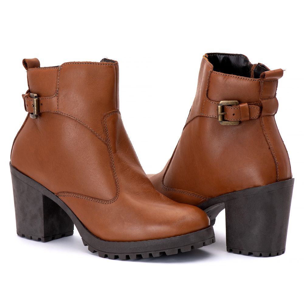 Bota Feminina Quebec Houston Camel