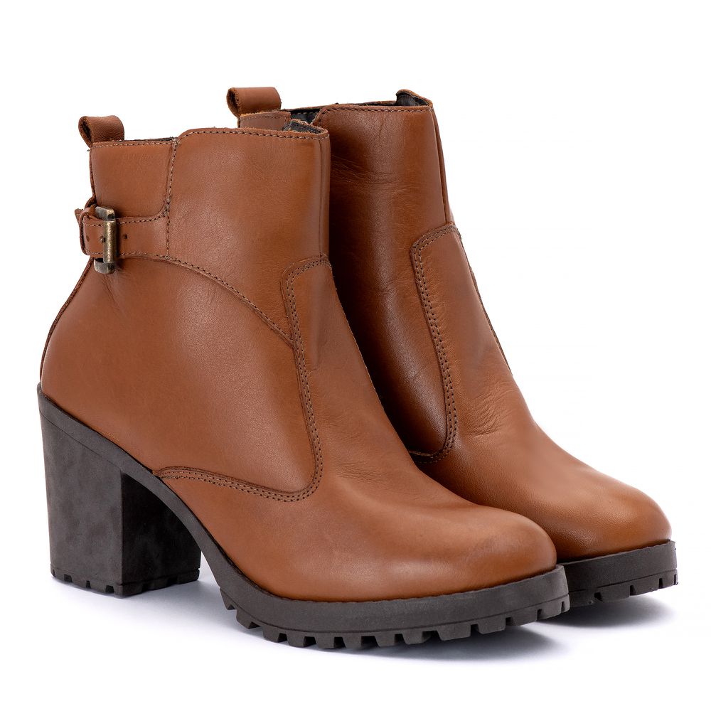 Bota Feminina Quebec Houston Camel