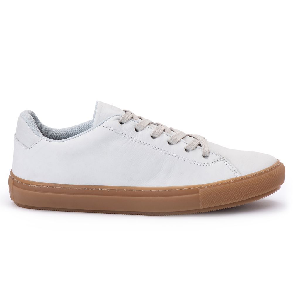 Tenis Quebec Fitch Gelo em Couro - Quebec