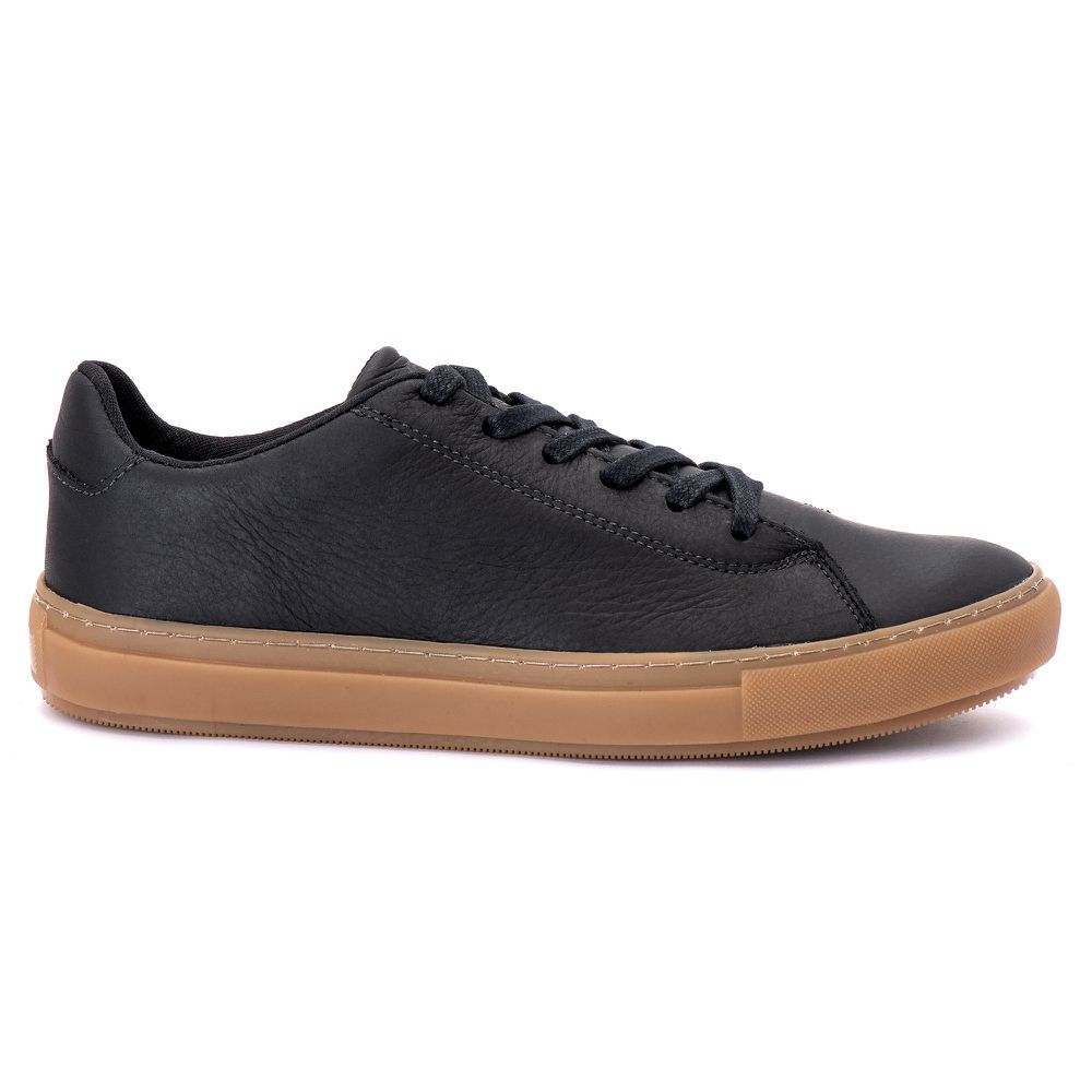 Tenis Quebec Fitch Preto em Couro - Quebec