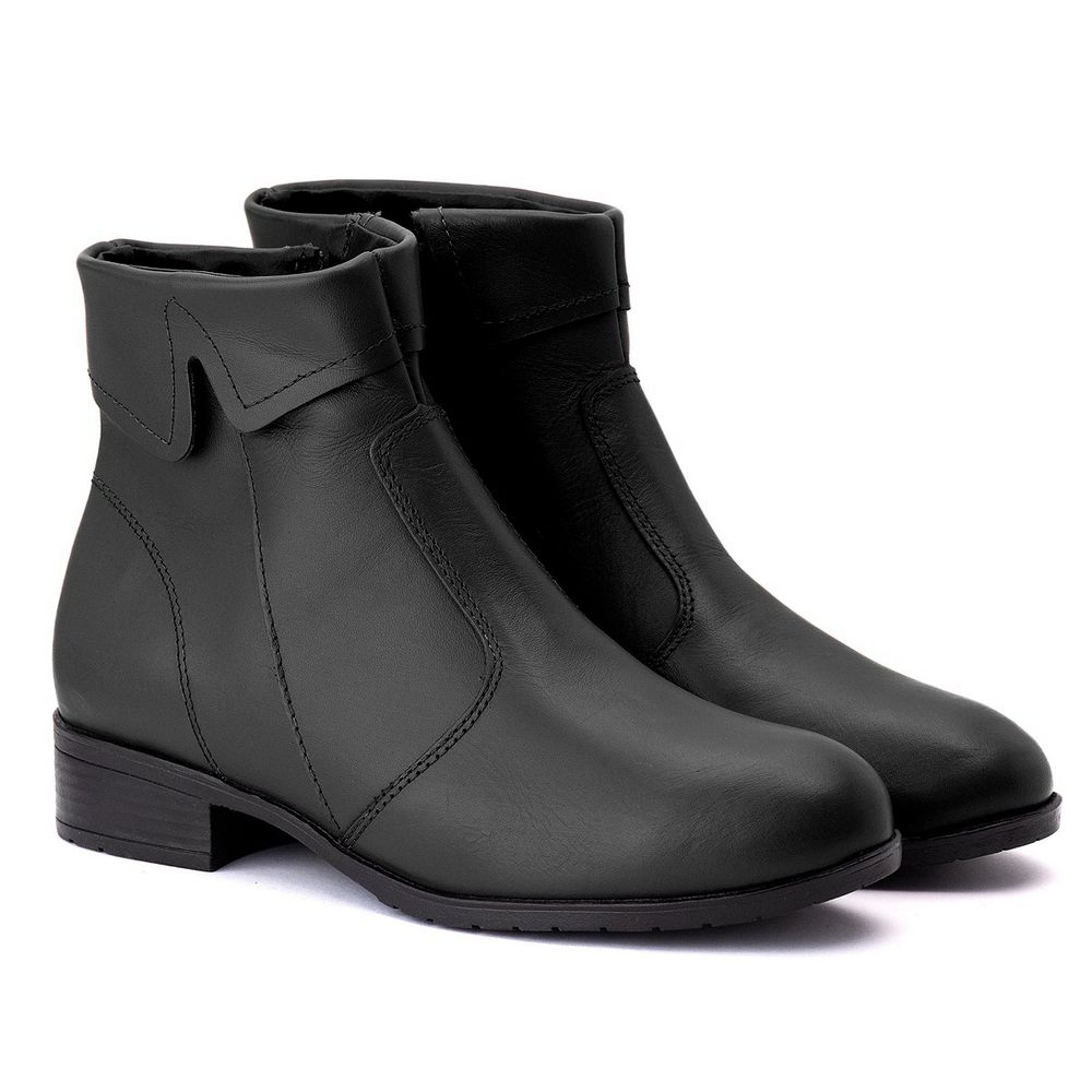 Bota Feminina Alma Quebec Black