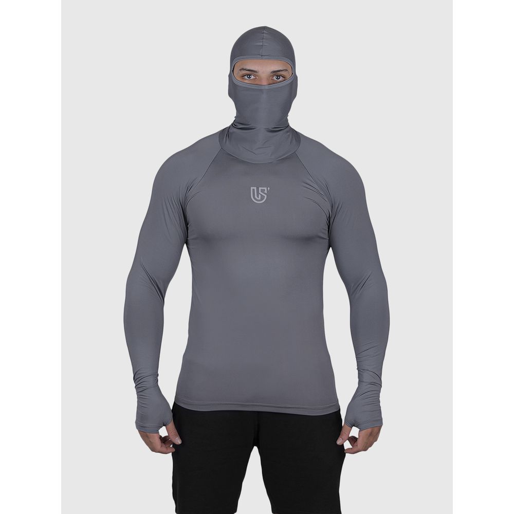 Camiseta Cinza USUP Ninja Manga Longa Microdry UV5... - US'UP