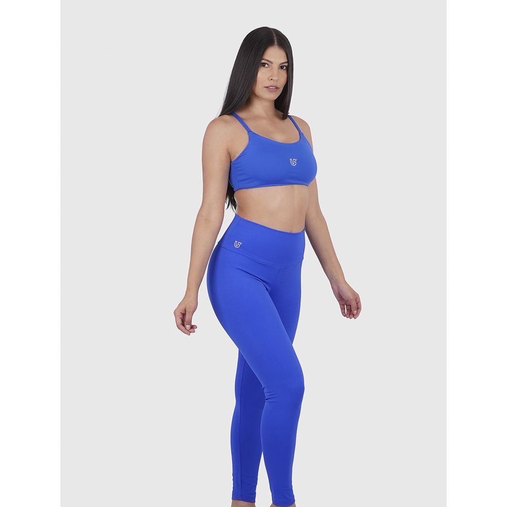 Legging Azul Usup Confort Poliamida UV 50+ Blackou - US'UP