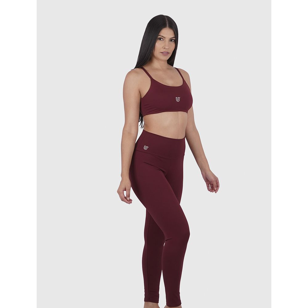 Legging Bordô Usup Confort Poliamida UV 50+ Blacko... - US'UP