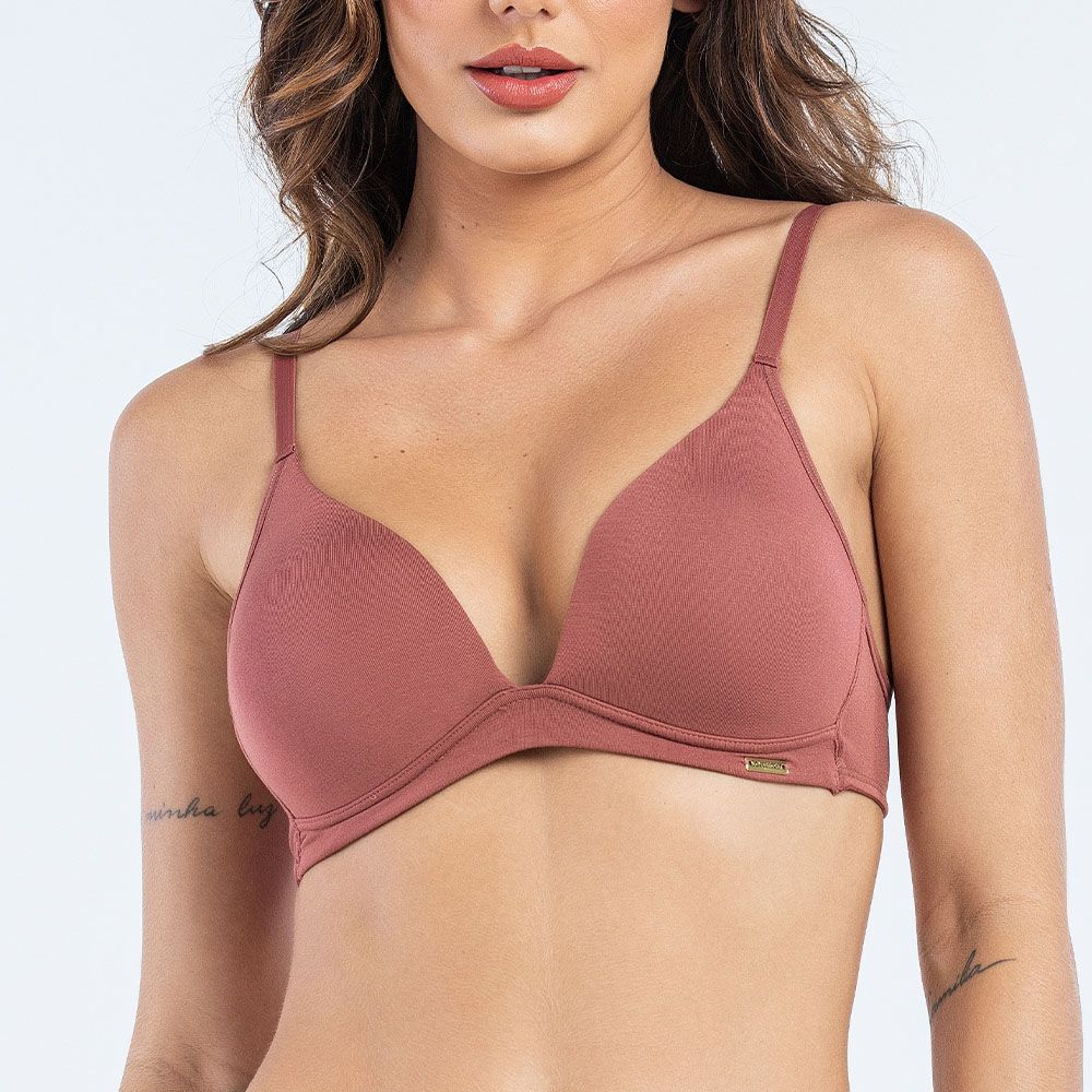 SUTIÃ COM BOJO TRIANGULO BRONZE