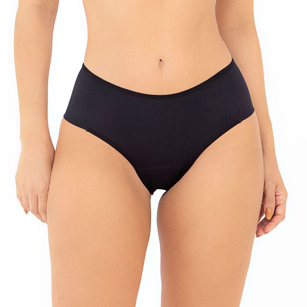 CALCINHA ABSORVENTE CICLO- CLASSICA PRETO