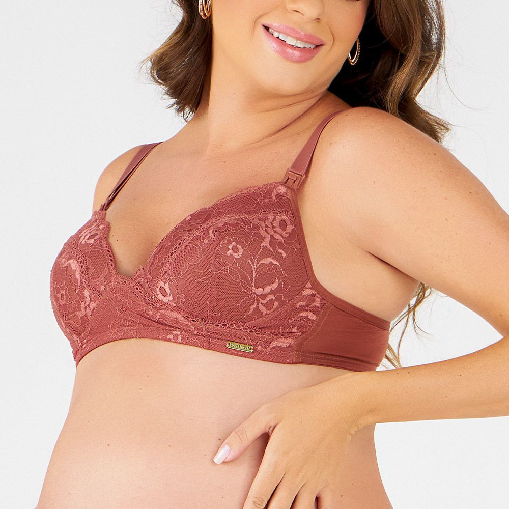 SutiÃ AmamentaÇÃo Com Bojo Bronze