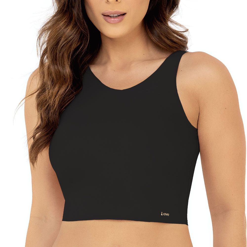 TOP CROPPED PRETO
