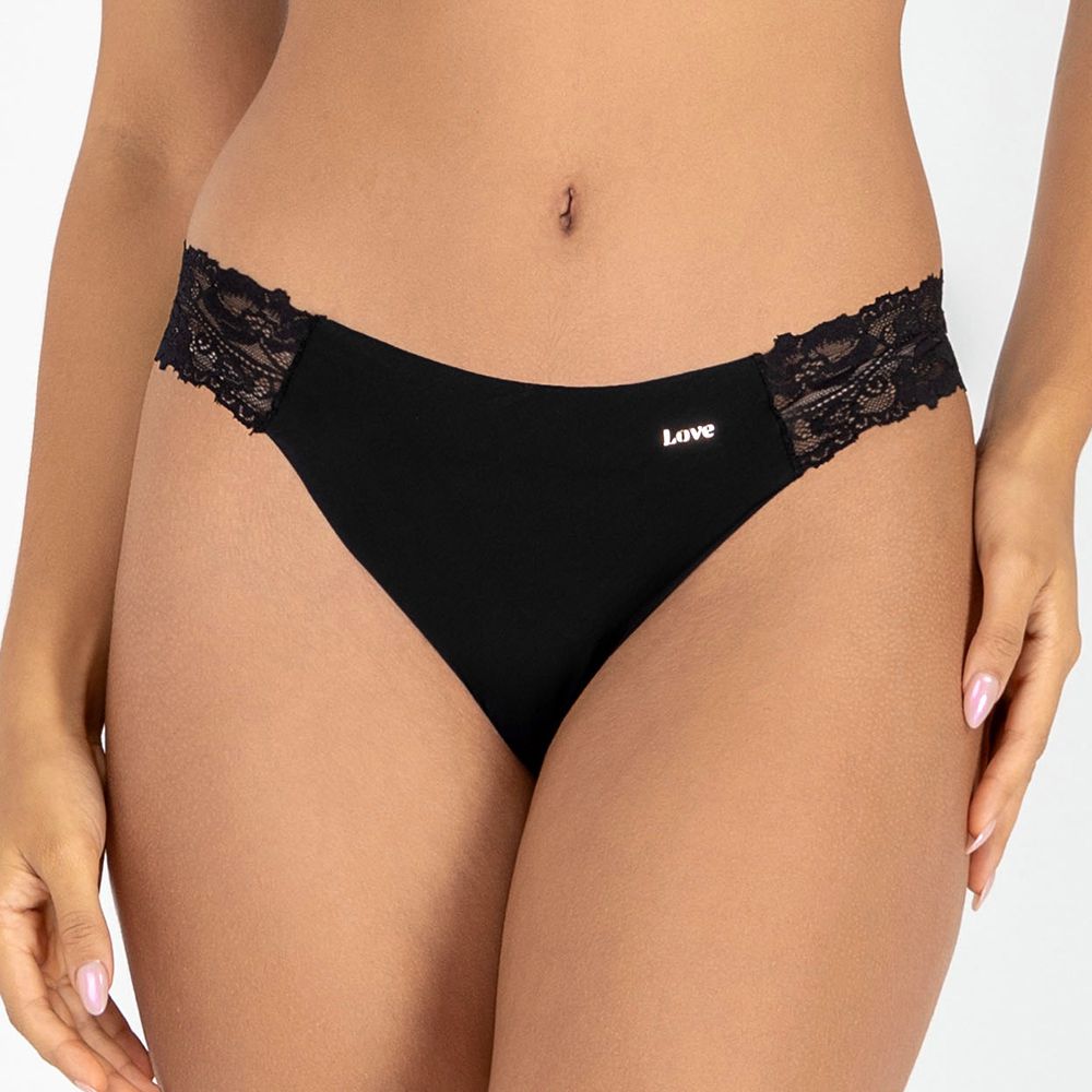 CALCINHA LASER FIO DENTAL PRETO