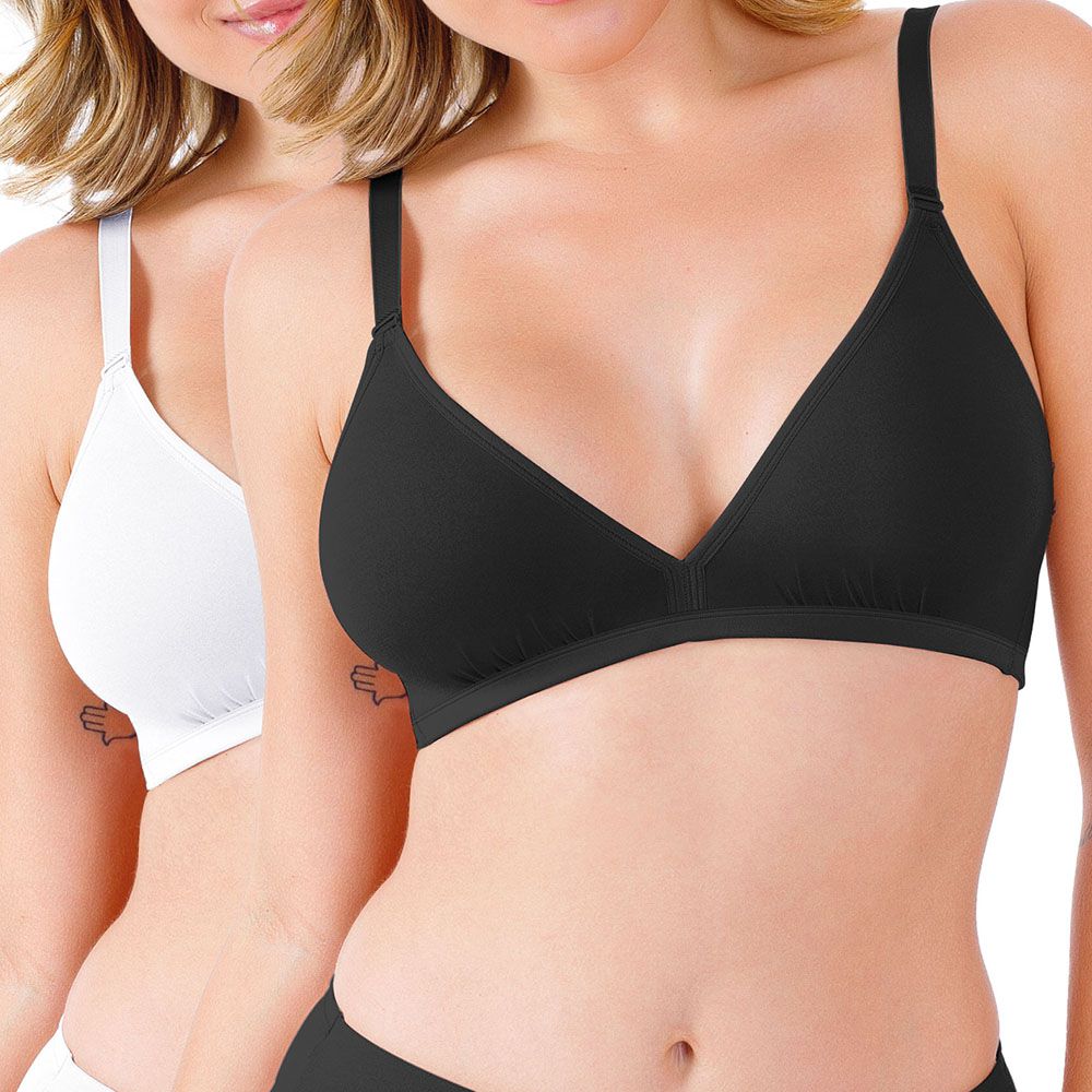 KIT DUO SUTIÃ LIGHT PRETO/BRANCO