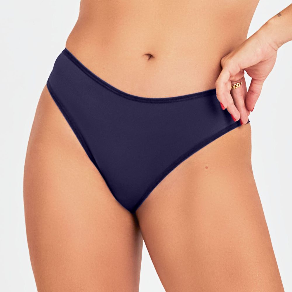 Calcinha Fio Dental Azul Sideral