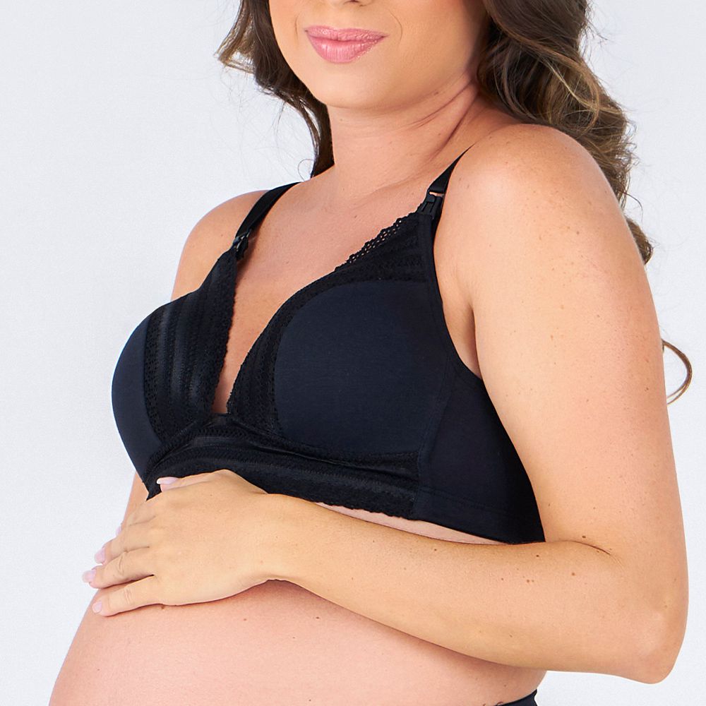 SUTIÃ AMAMENTAÇÃO C/BOJO PRETO