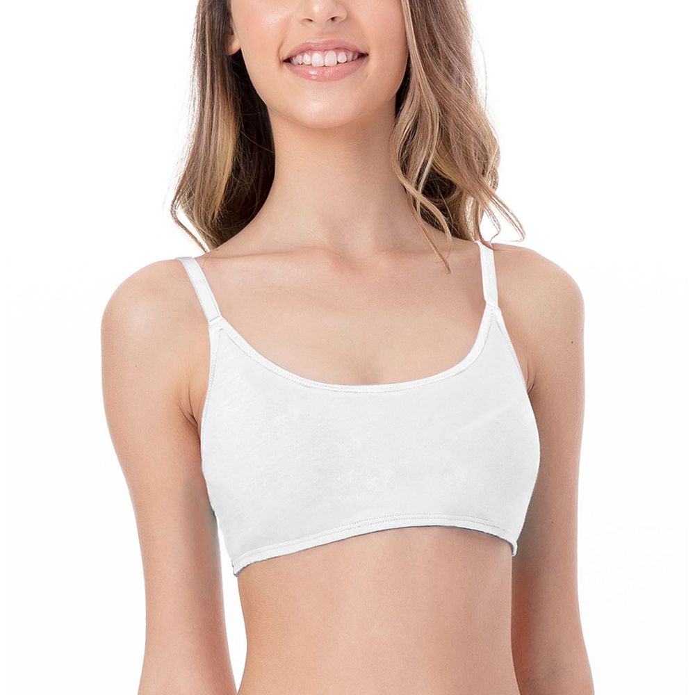 SUTIA TOP COM BOJO REMOVIVEL (LISO) BRANCO