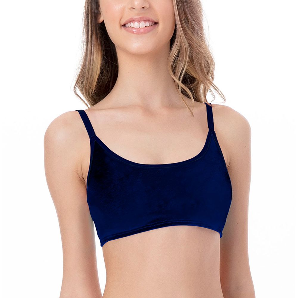 SUTIA TOP COM BOJO REMOVIVEL (LISO) AZUL SIDERAL