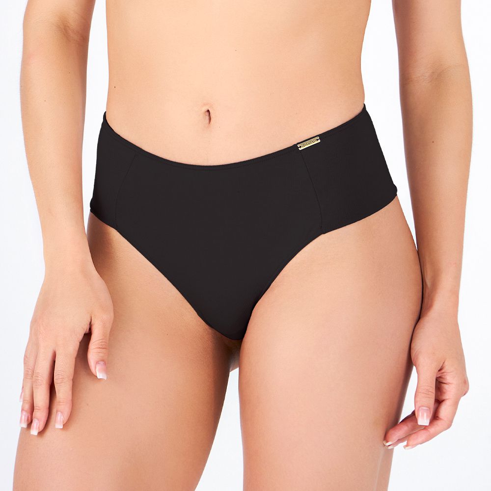 CALCINHA ALTA FIO DENTAL PRETO