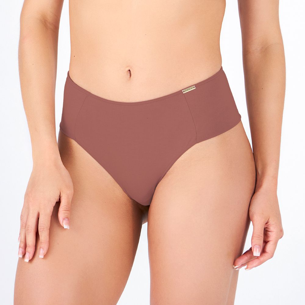 CALCINHA ALTA FIO DENTAL BRONZE