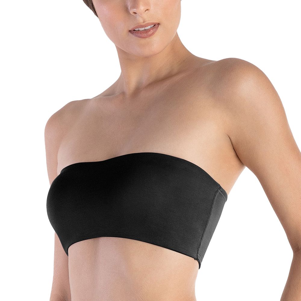 SUTIÃ TOP FAIXA COM BOJO REMOVIVEL PRETO