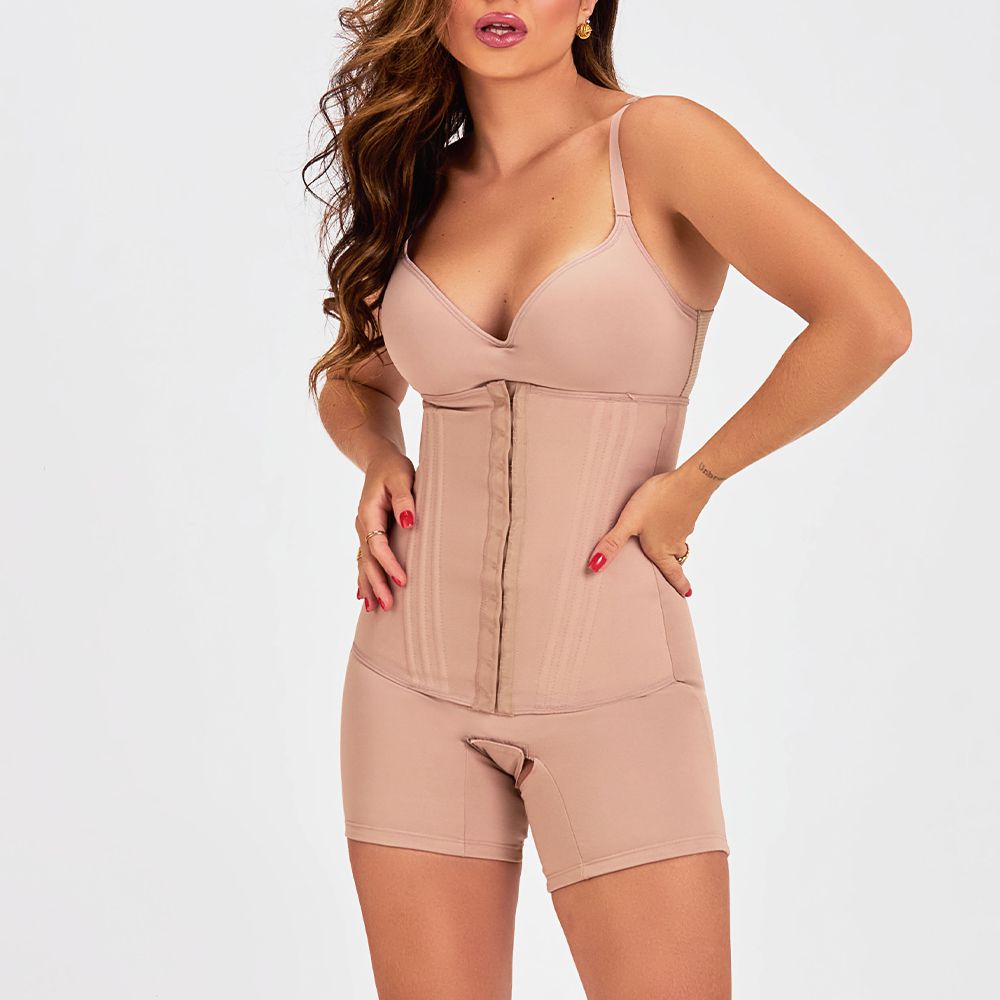 BERMUDA ABDOMINAL REDUTORA BIO SHAPE CHOCOLATE