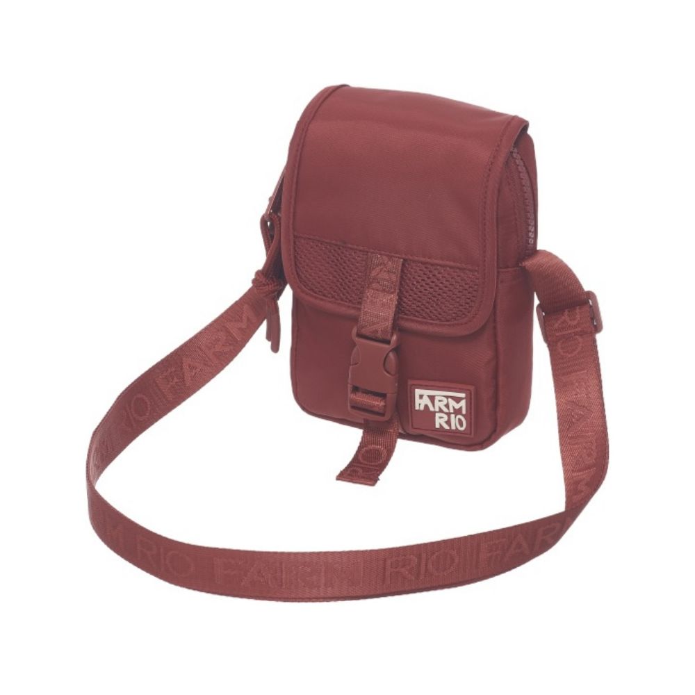 Bolsa Fervo Grafico Tropical Vinho