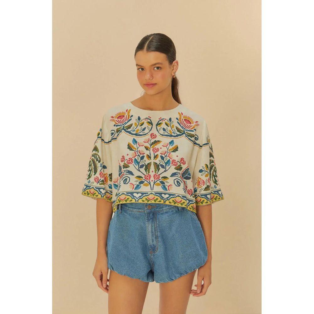 Tshirt Cropped Sonho Guaraná Estampado