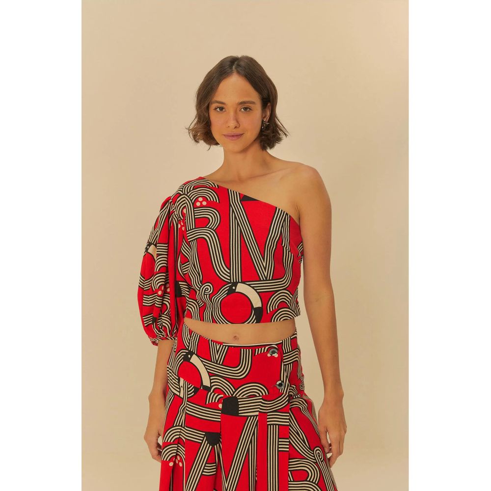 Blusa Ombro Só Logotuca Estampado