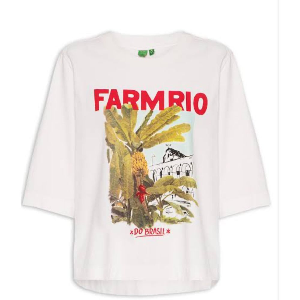 Tshirt Fit Mangão Farm Rio Off White
