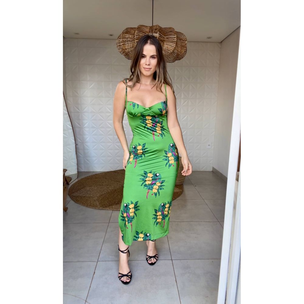 Vestido Midi Rio Maracana Estampado