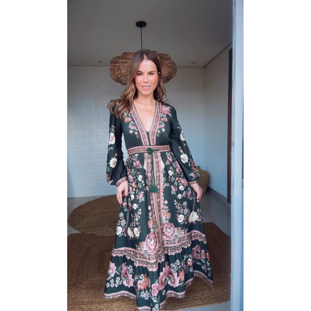 Vestido Cropped Lina Estampado