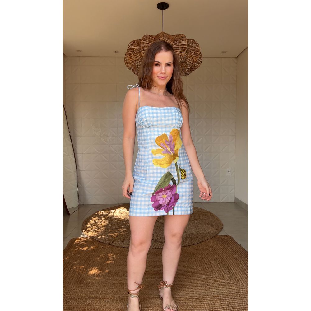 Vestido Curto Floralice Estampado