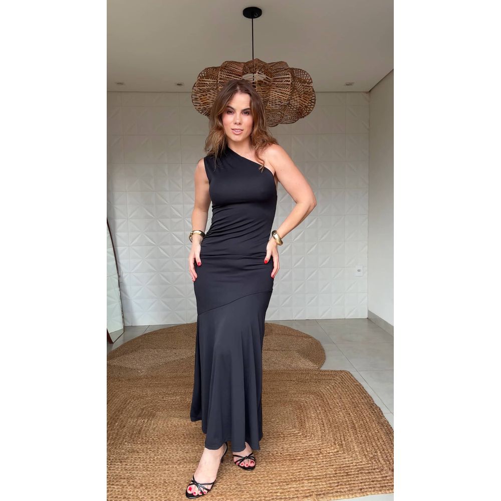 Vestido Ombro Só Celine Preto