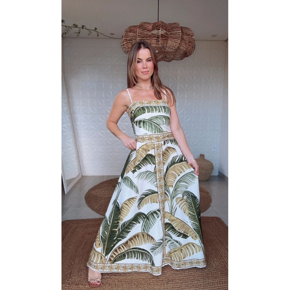 Vestido Longo Trancoso Estampado