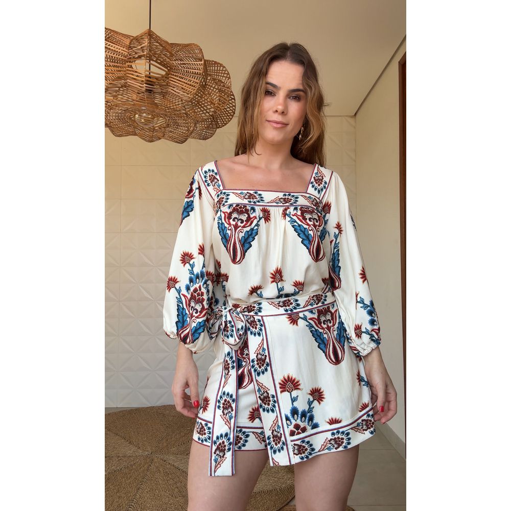 Short Saia Indra Estampado
