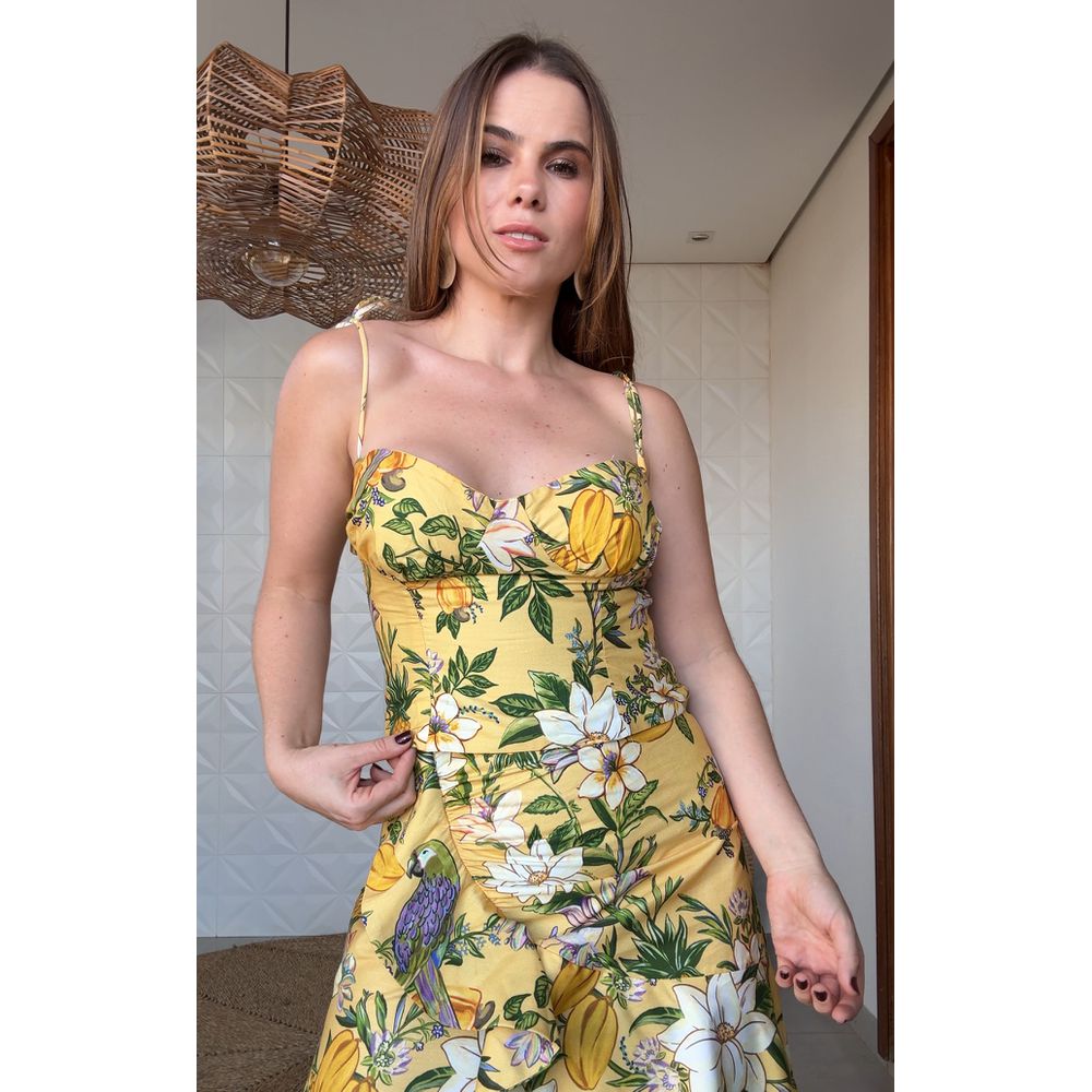 Blusa Passaros De Flores Estampado