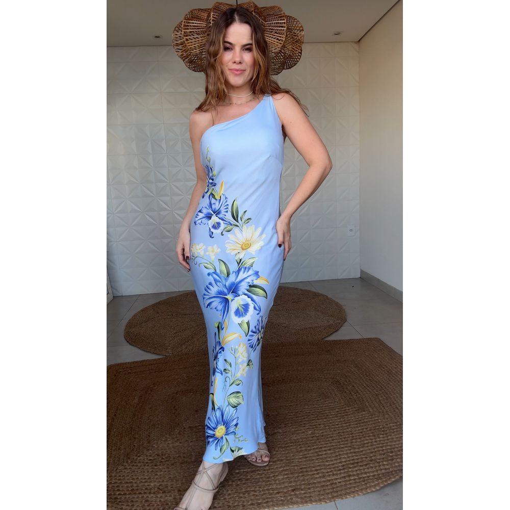 Vestido Cropped Orquidario Estampado