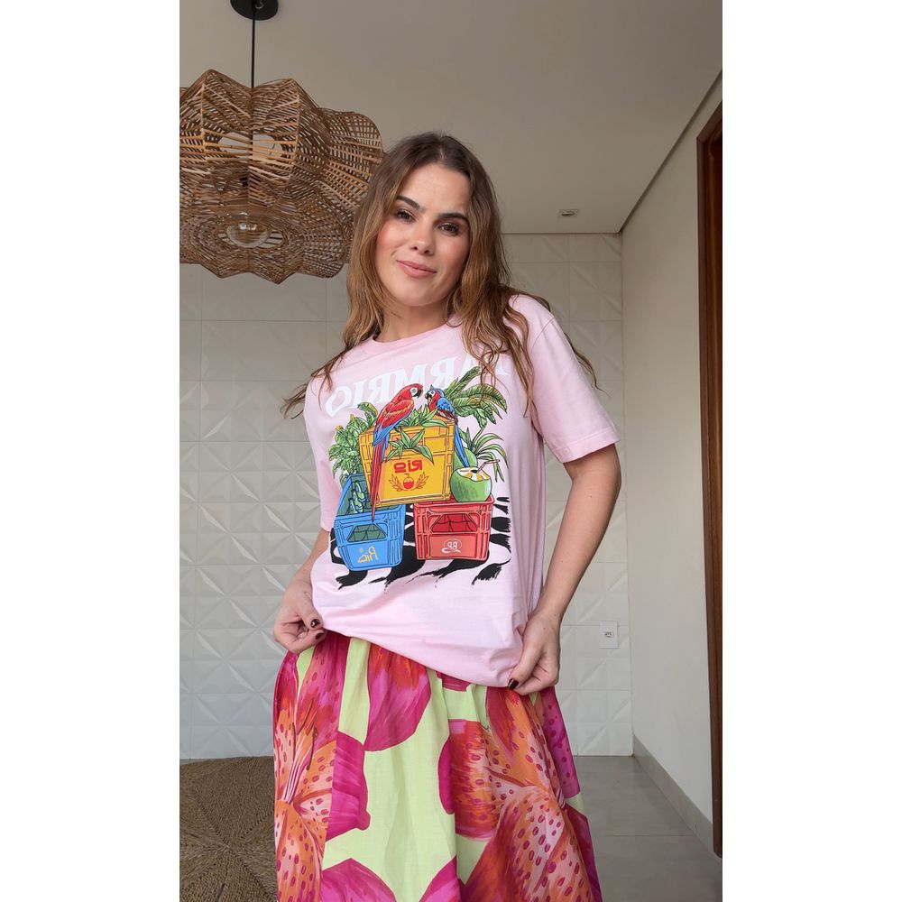 Tshirt Media Engradados Rio Estampado