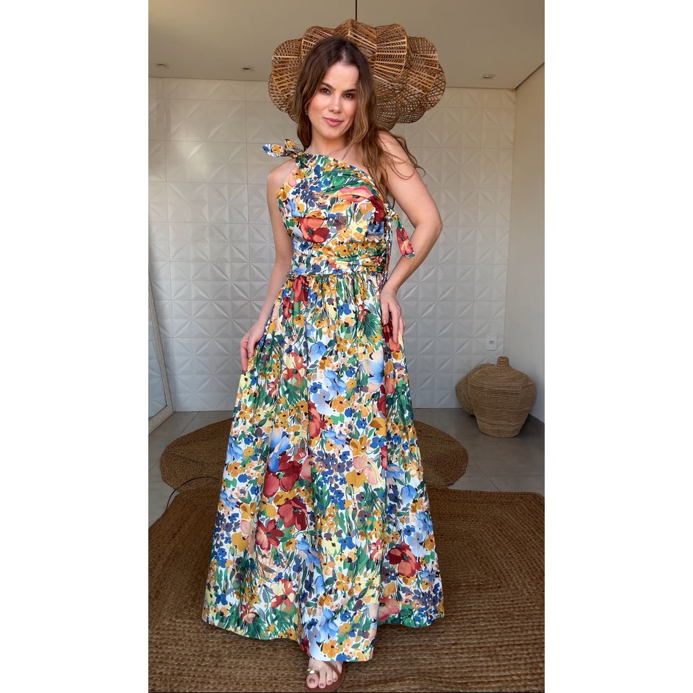 Vestido Camponesa Estampado