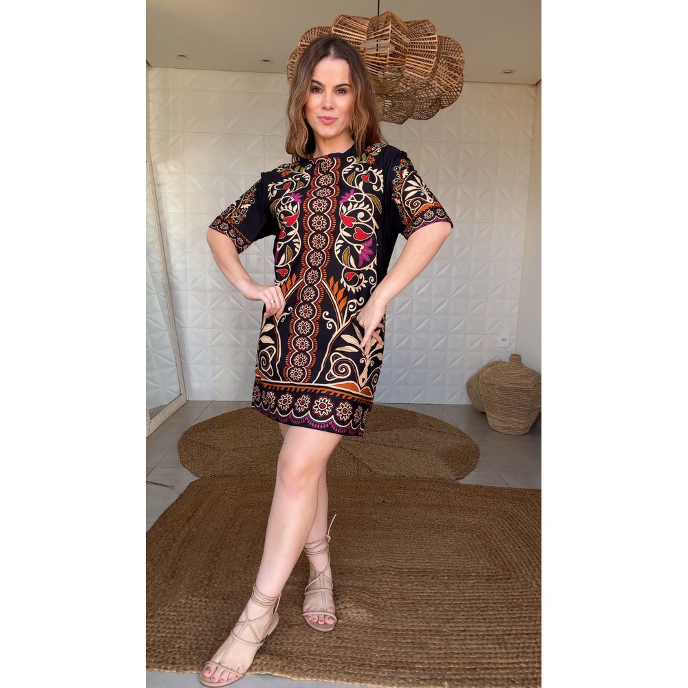 Vestido Tshirt Adrielle Estampado